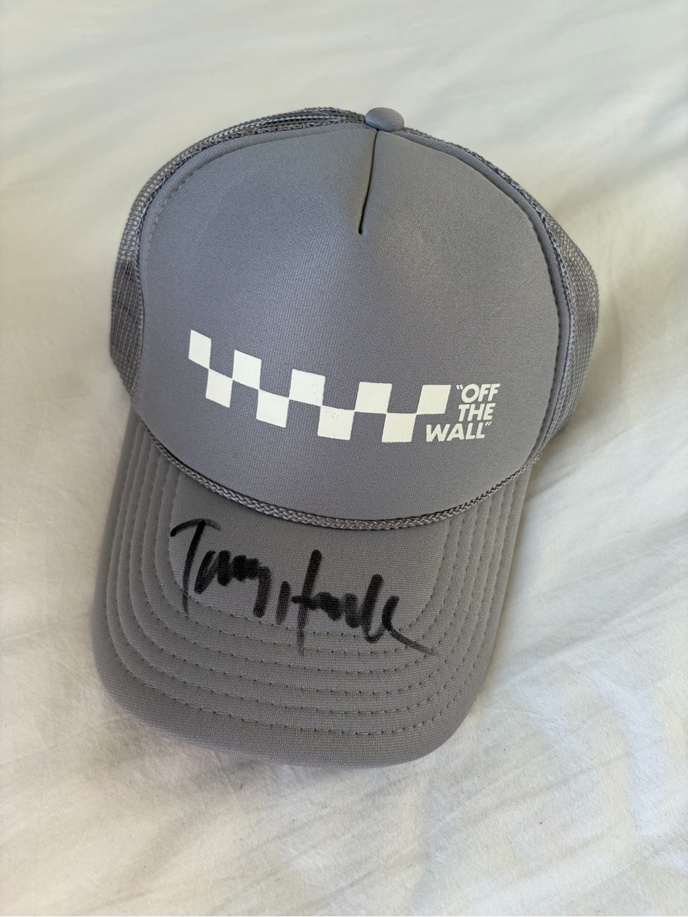 Vans Hat autographed by Tony Hawk